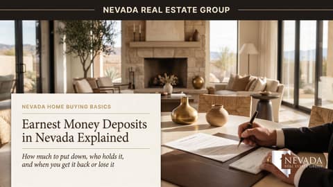 Earnest Money in Nevada 2026: How Much & When You Lose It