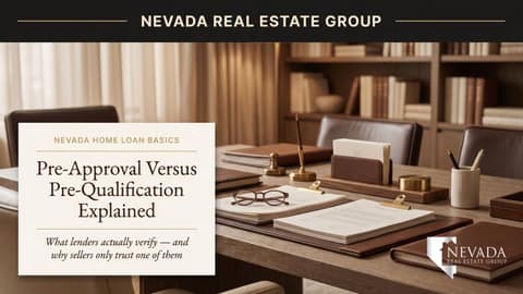 Pre-Approval vs Pre-Qualification in Nevada: 2026 Guide